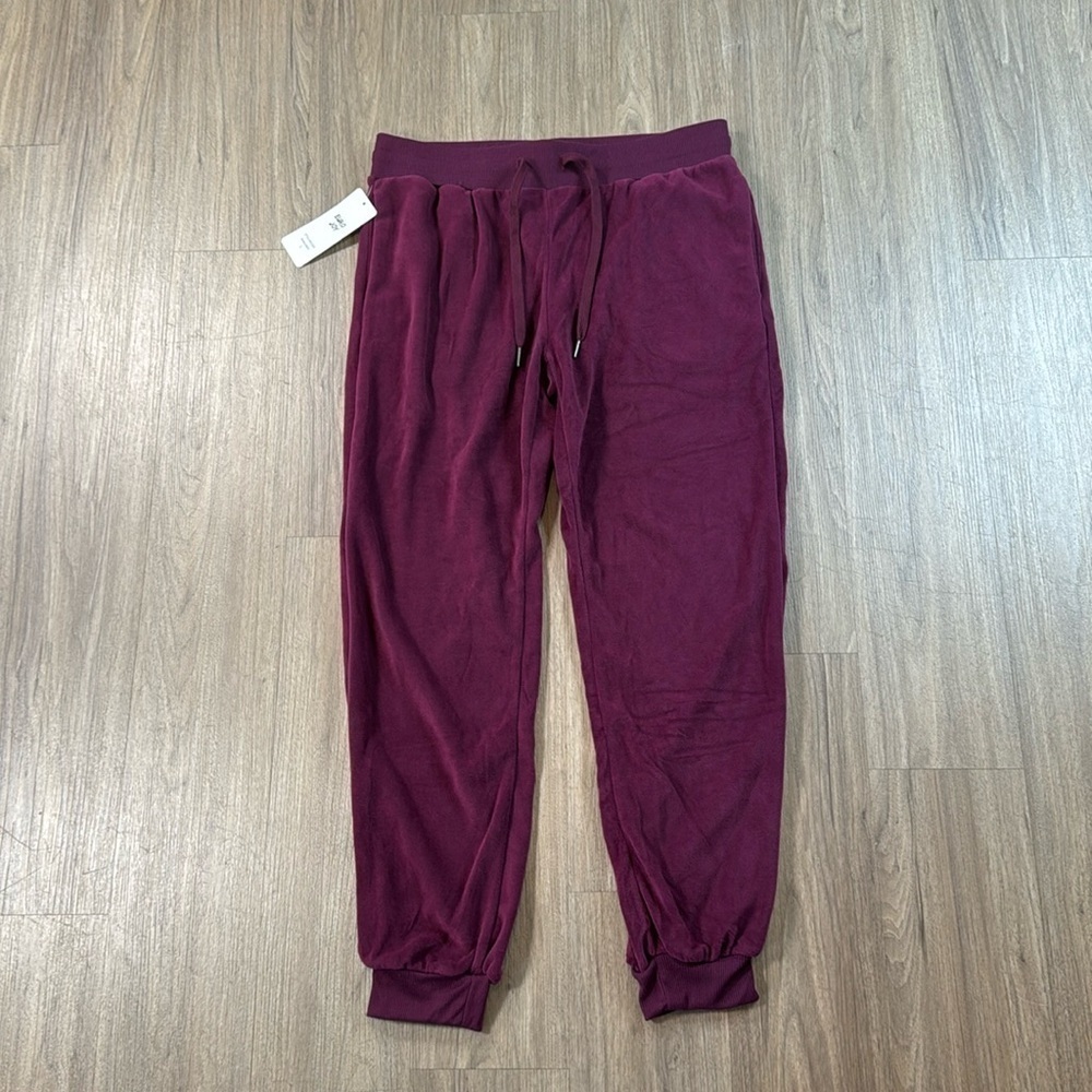 NWT Jogging Pants - Burgundy Color Trend